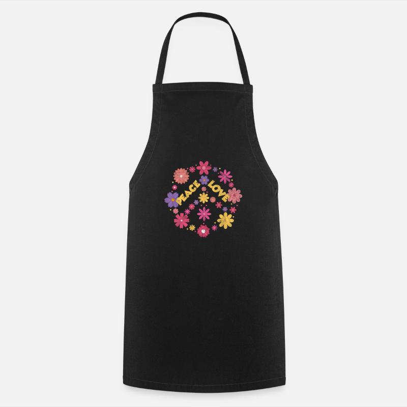 Hippie - Tablier de cuisine - noir