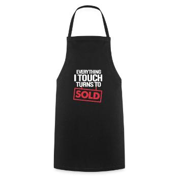 Real Estate Agent Real Estate Agent Gift - Cooking Apron - black - Front - AI Model Male 185 dark (185cm)