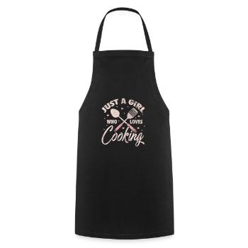 Cuisinière - Tablier de cuisine - noir - Devant - AI Model Male 185 dark (185cm)