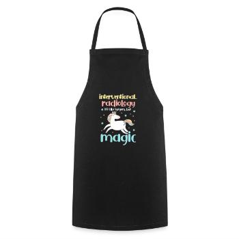 Radiology Radiologist Röntgen Rad Tech Gift - Cooking Apron - black - Front - AI Model Male 185 dark (185cm)