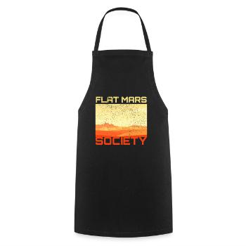 Flat Mars Society Flacherdler Planet - Kochschürze - Schwarz - Vorne - AI Model Male 185 dark (185cm)