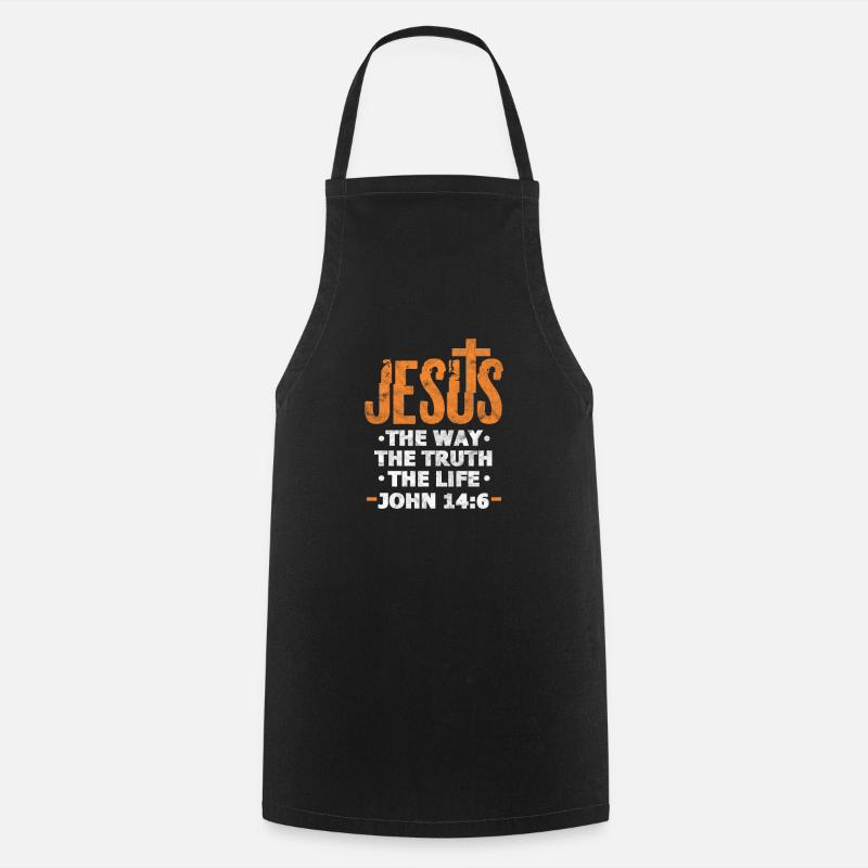 Jesus - Kochschürze - Schwarz