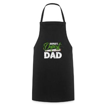 Père du cannabis - Tablier de cuisine - noir - Devant - AI Model Male 185 dark (185cm)