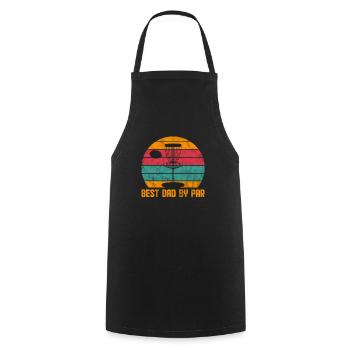 Disc Golf Father - Cooking Apron - black - Front - AI Model Male 185 dark (185cm)