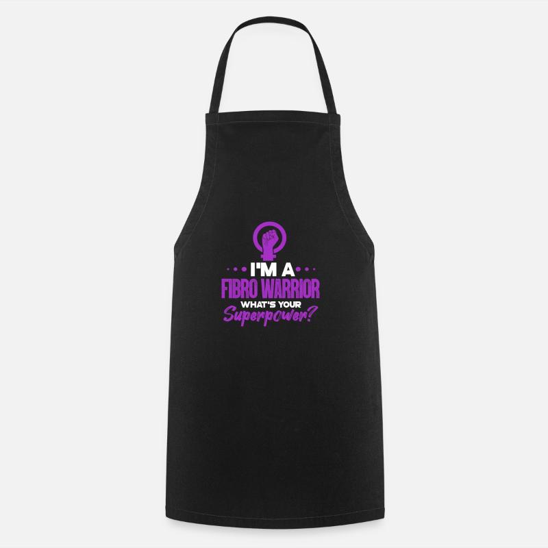 Fibromyalgie Fibro Fibromyalgia Rheuma Geschenk - Kochschürze - Schwarz