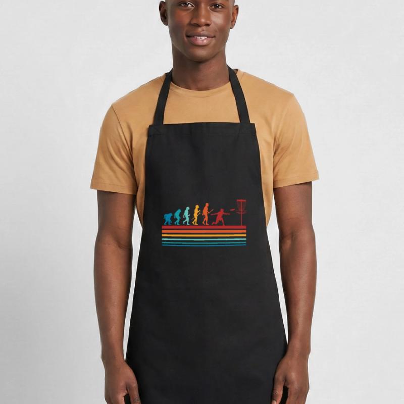 Disc Golf Evolution Frisbee Disc Golf Gift Cooking Apron