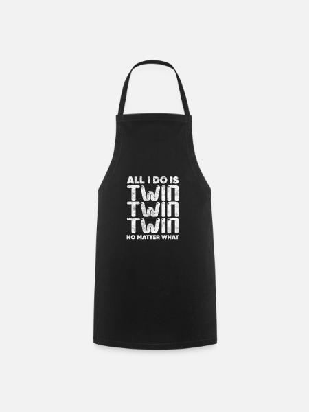 Twins - Cooking Apron - black