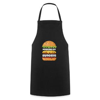 Burger - Tablier de cuisine - noir - Devant - AI Model Male 185 dark (185cm)
