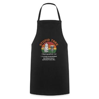 Disc Golf - Cooking Apron - black - Front - AI Model Male 185 dark (185cm)
