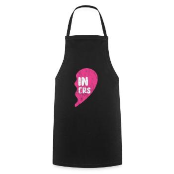 Sœur jumelle - Tablier de cuisine - noir - Devant - AI Model Male 185 dark (185cm)