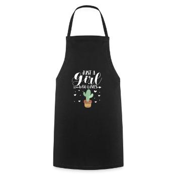 Cactus Fille Cactus Fille Fille Cadeau - Tablier de cuisine - noir - Devant - AI Model Male 185 dark (185cm)
