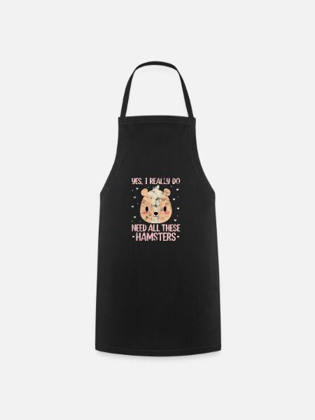 Hamster - Cooking Apron - black