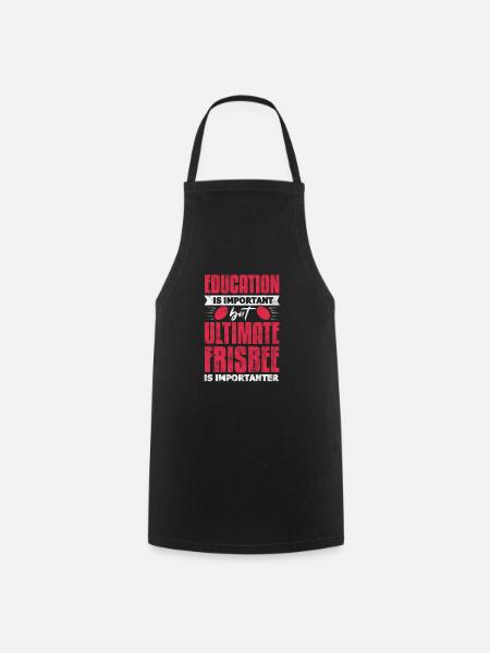 Ultimate Frisbee - Cooking Apron - black
