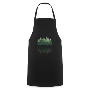 Forêt - Tablier de cuisine - noir - Devant - AI Model Male 185 dark (185cm)