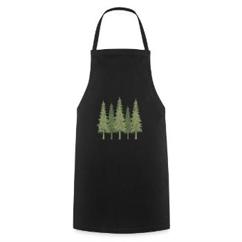 Forest - Cooking Apron - black - Front - AI Model Male 185 dark (185cm)