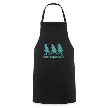 Forêt - Tablier de cuisine - noir - Devant - AI Model Male 185 dark (185cm)
