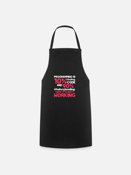 Software Developer Programmer Software - Cooking Apron - black