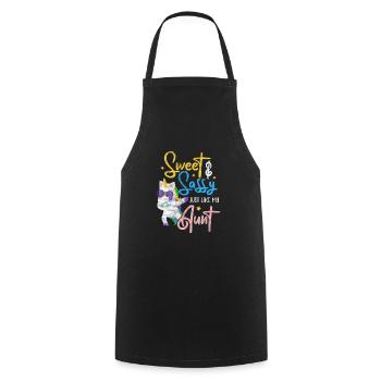 Aunt - Cooking Apron - black - Front - AI Model Male 185 dark (185cm)