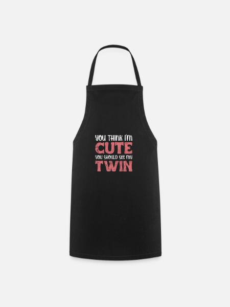 Twins - Cooking Apron - black
