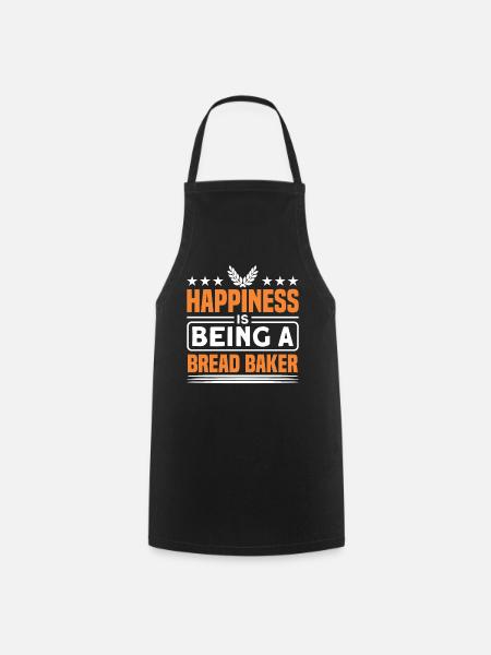 0 Brotbacken Brotbäcker Geschenk - Kochschürze - Schwarz