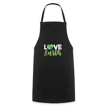 Changement climatique Protection de l’environnement Protection de l’environnement Cadeau de la Terre - Tablier de cuisine - noir - Devant - AI Model Male 185 dark (185cm)