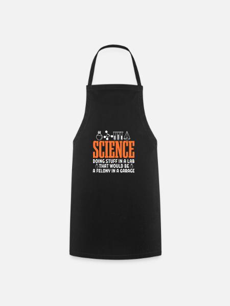 Wissenschaft - Kochschürze - Schwarz