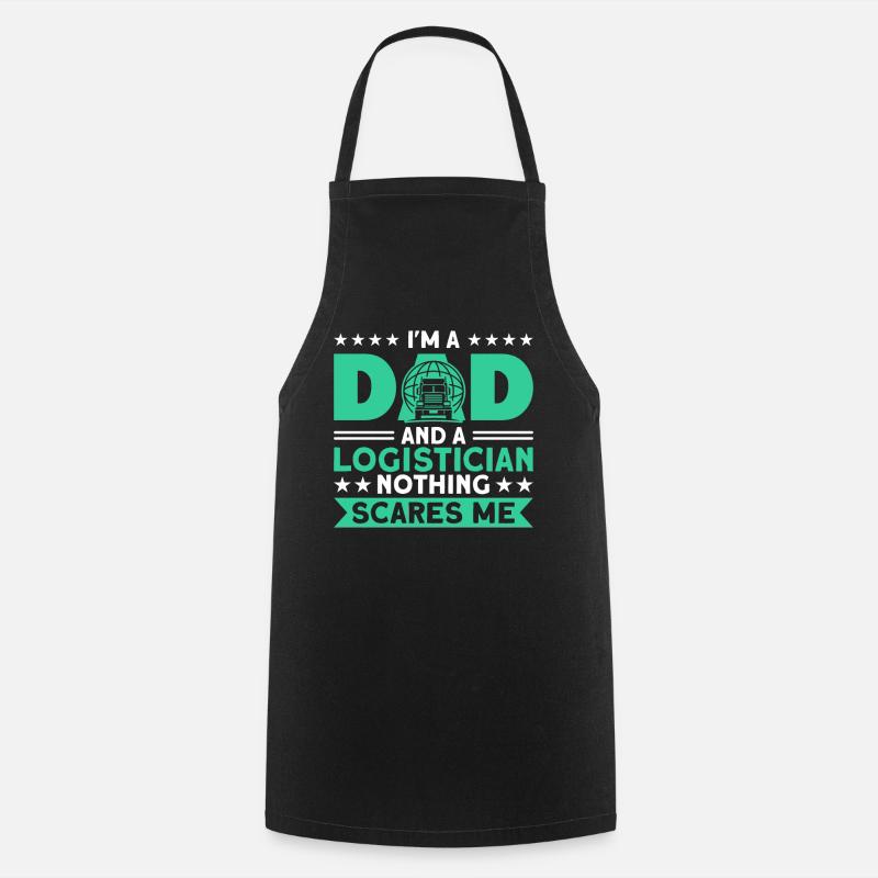 Logistiker Lager Logistik Geschenk - Kochschürze - Schwarz