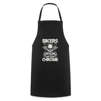 Biker - Cooking Apron - black - Front - AI Model Male 185 dark (185cm)