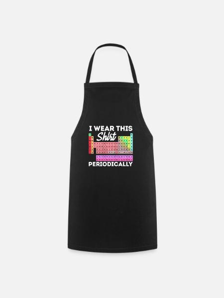 Periodic table - Cooking Apron - black