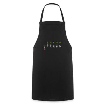 Biker - Cooking Apron - black - Front - AI Model Male 185 dark (185cm)