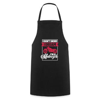 Biker - Cooking Apron - black - Front - AI Model Male 185 dark (185cm)