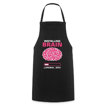Installation de Brain Brain Science - Tablier de cuisine - noir - Devant - AI Model Male 185 dark (185cm)