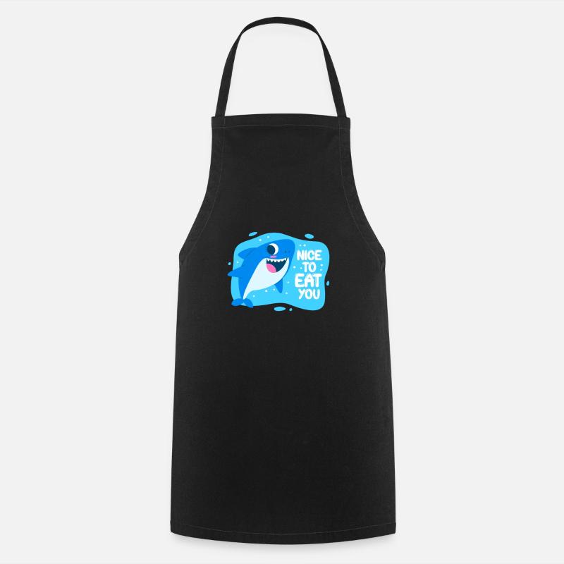 Requin - Tablier de cuisine - noir