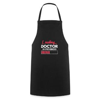 Doctor Medicine Doctor Doctor Physician Assistant Gift - Cooking Apron - black - Front - AI Model Male 185 dark (185cm)