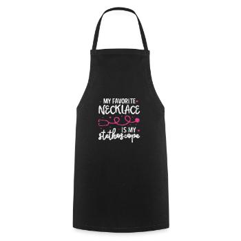 Doctor Medicine Doctor Doctor Physician Assistant Gift - Cooking Apron - black - Front - AI Model Male 185 dark (185cm)