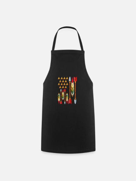 Native American Apache Gift - Cooking Apron - black