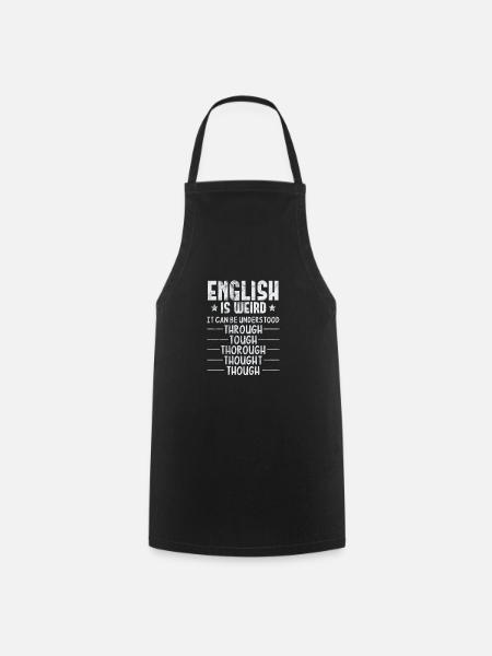 Grammar Teacher English - Cooking Apron - black