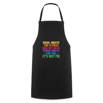 Droits de l’homme Anti-Racisme Tolérance Cadeau - Tablier de cuisine - noir - Devant - AI Model Male 185 dark (185cm)