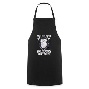 Penguin - Cooking Apron - black - Front - AI Model Male 185 dark (185cm)