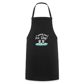 Penguin - Cooking Apron - black - Front - AI Model Male 185 dark (185cm)