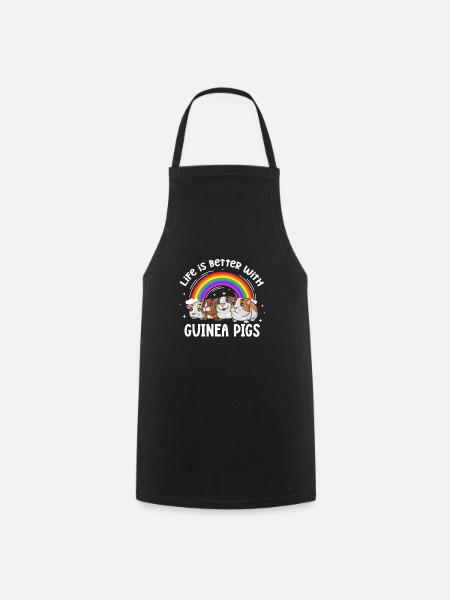 Cochon d’Inde Pet Guinea Pig Cadeau - Tablier de cuisine - noir