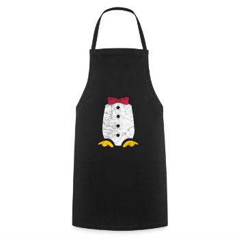Penguin - Cooking Apron - black - Front - AI Model Male 185 dark (185cm)