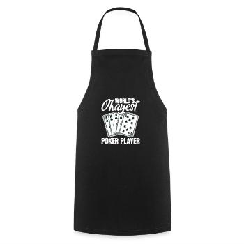 Poker PokerFace Poker All In Casino Gift - Cooking Apron - black - Front - AI Model Male 185 dark (185cm)