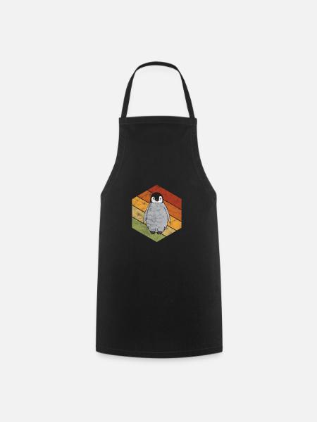 Pinguin - Kochschürze - Schwarz