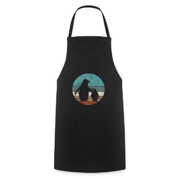 Penguin - Cooking Apron - black - Front - AI Model Male 185 dark (185cm)