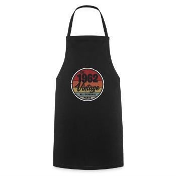 1962 - Cooking Apron - black - Front - AI Model Male 185 dark (185cm)