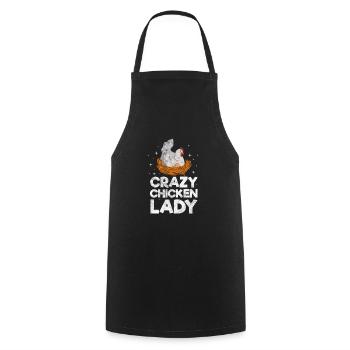Chicken - Cooking Apron - black - Front - AI Model Male 185 dark (185cm)
