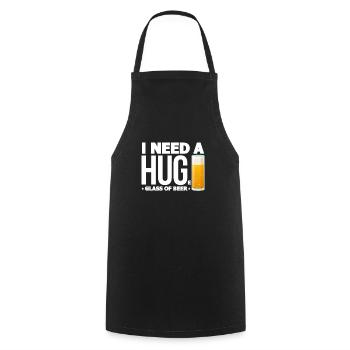Bière - Tablier de cuisine - noir - Devant - AI Model Male 185 dark (185cm)