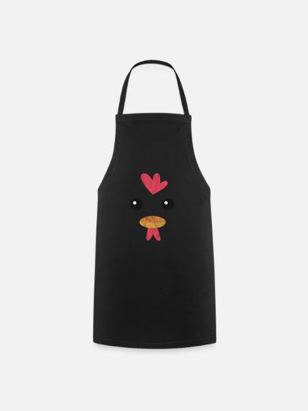 Poulet - Tablier de cuisine - noir