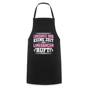 Das Linedance Ruft - Kochschürze - Schwarz - Vorne - AI Model Male 185 dark (185cm)
